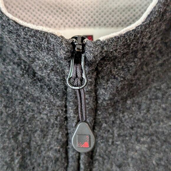 Woolrich Jacket Womens Small 100% Wool Full Zip Dark Gray Onyx Heather Gorpcore - Picture 2 of 14
